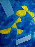 Triptych II. - modrožlutý